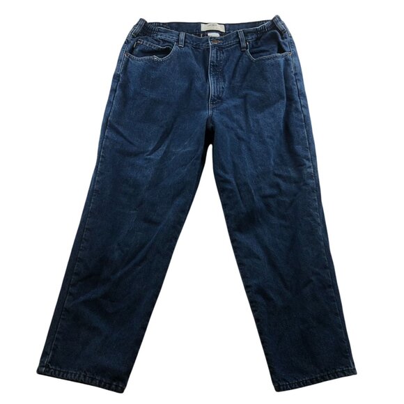 L.L. Bean Mens Jeans Size 38x29 Double L Comfort Waist Flannel Lined Straight - Picture 1 of 16